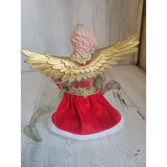 Vintage mini cherub Angel Tree Topper Xmas home decor - Picture 3 of 5